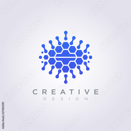 Digital Brain Data Template Design Company Logo Vector Symbol Icon