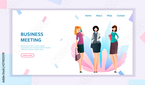 Business women on meeting