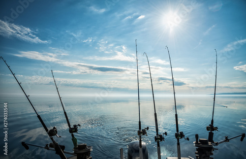 Morning trolling on Swedish lake