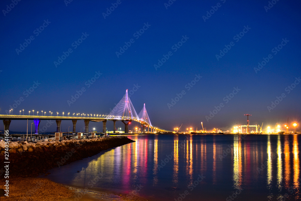 Naklejka premium Cadiz nocturno