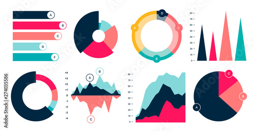 Editable Infographic Templates. Use in corporate report, marketing, annual report. Network management data screen with charts, diagrams. Data Visualization Vector