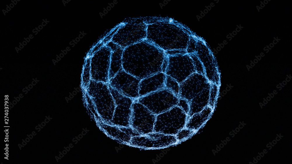 E Sport Abstract Technology Digital Soccer Ball Network Connections Stock Illustration Adobe Stock
