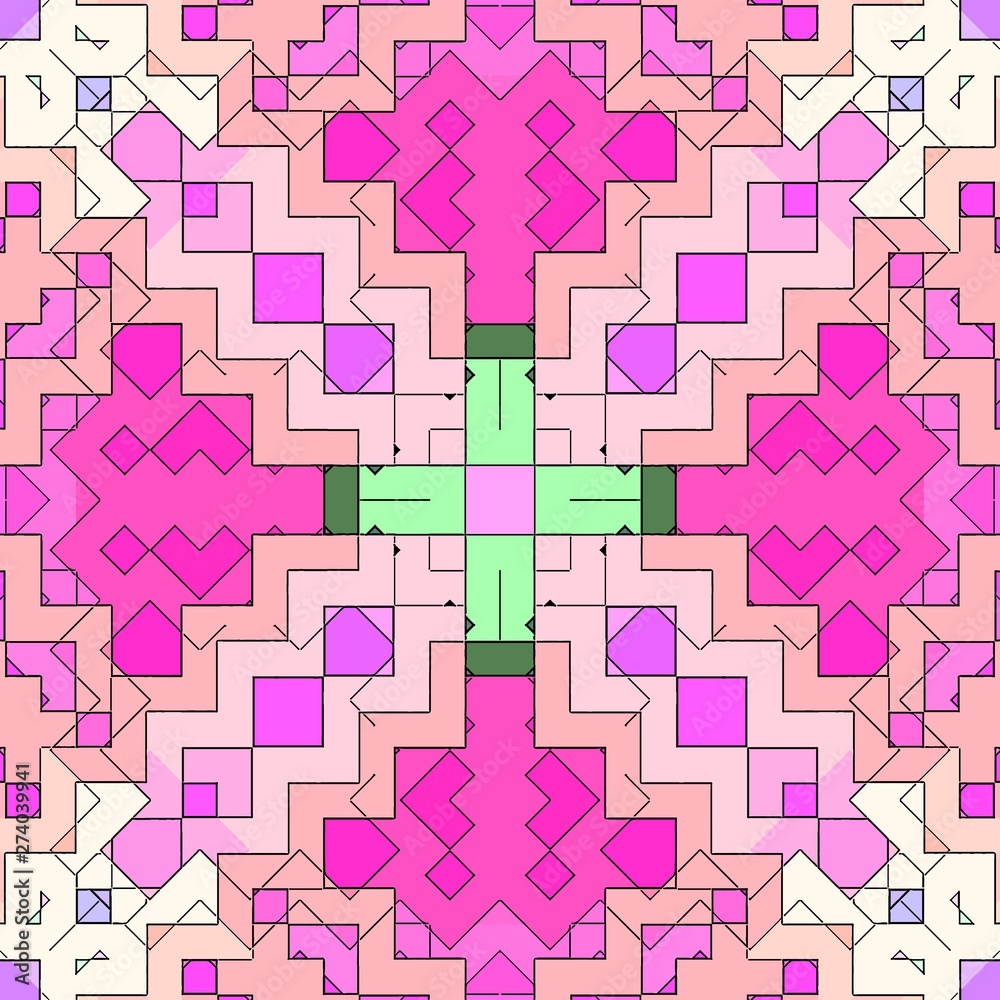 Mosaic abstract background pattern stained, illustration colored. Mosaic abstract background pattern stained, illustration colored.