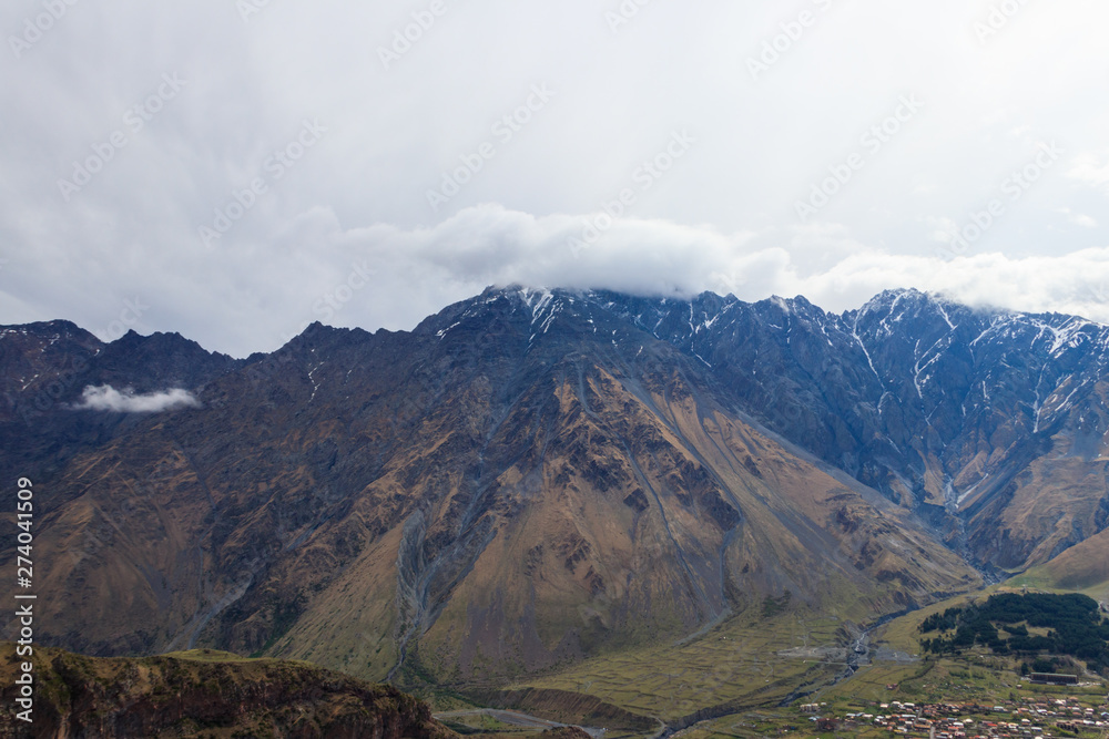 Fototapeta premium View on the Caucasus mountains in Georgia