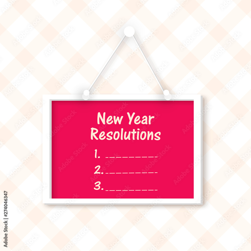 Happy New Year 2015 celebrations with resolutions board. Happy New Year 2015 celebrations with resolutions board.