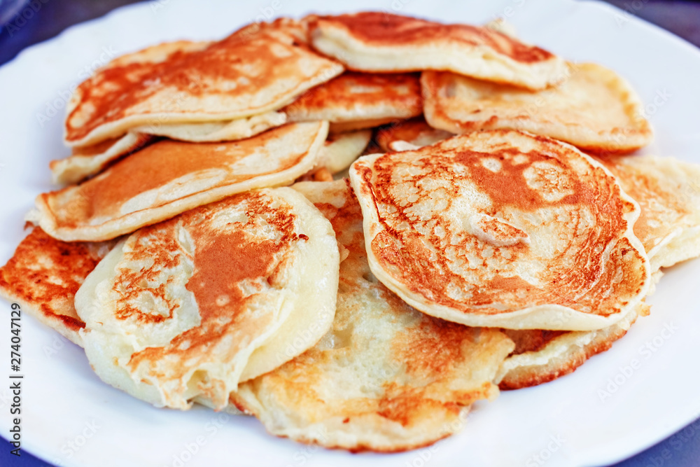 Fresh homemade pancakes Fresh homemade pancakes