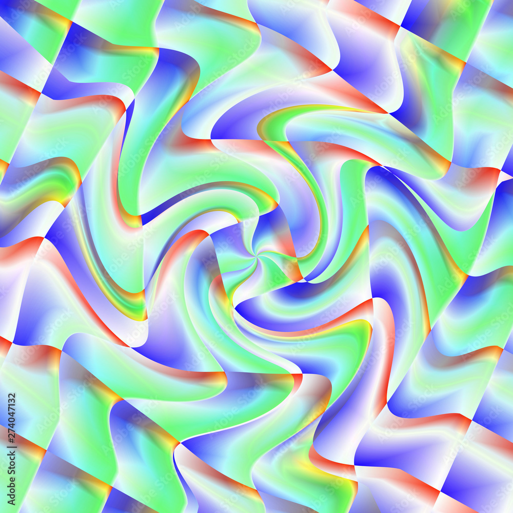 Fototapeta premium Digital Art, abstract three-dimensional objects with soft lighting, Germany