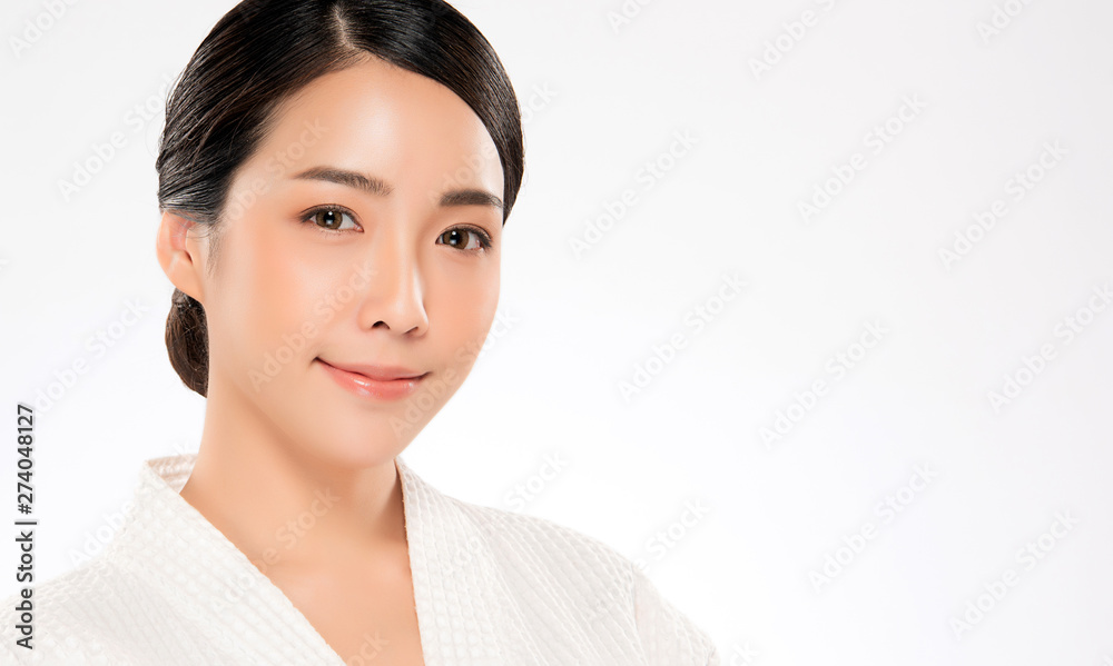 Beautiful Young Asian Woman with Clean Fresh Skin, Beautiful Young Asian Woman with Clean Fresh Skin,