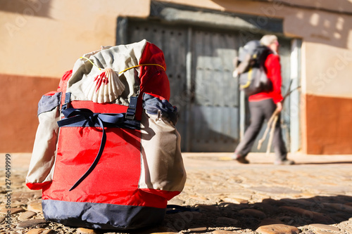 way of st james to Santiago de Compostela , Hospital de Orbigo , Leon , Spain