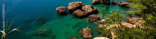 Background sea with stones ...