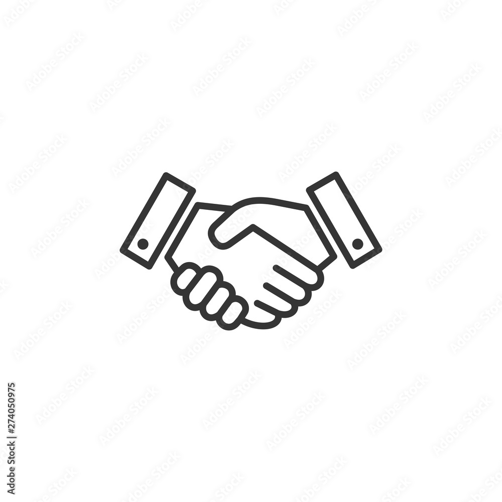 Handshake icon template black color editable. Handshake symbol Flat vector sign isolated on white background. Simple vector illustration for graphic and web design. Handshake icon template black color editable. Handshake symbol Flat vector sign isolated on white background. Simple vector illustration for graphic and web design.