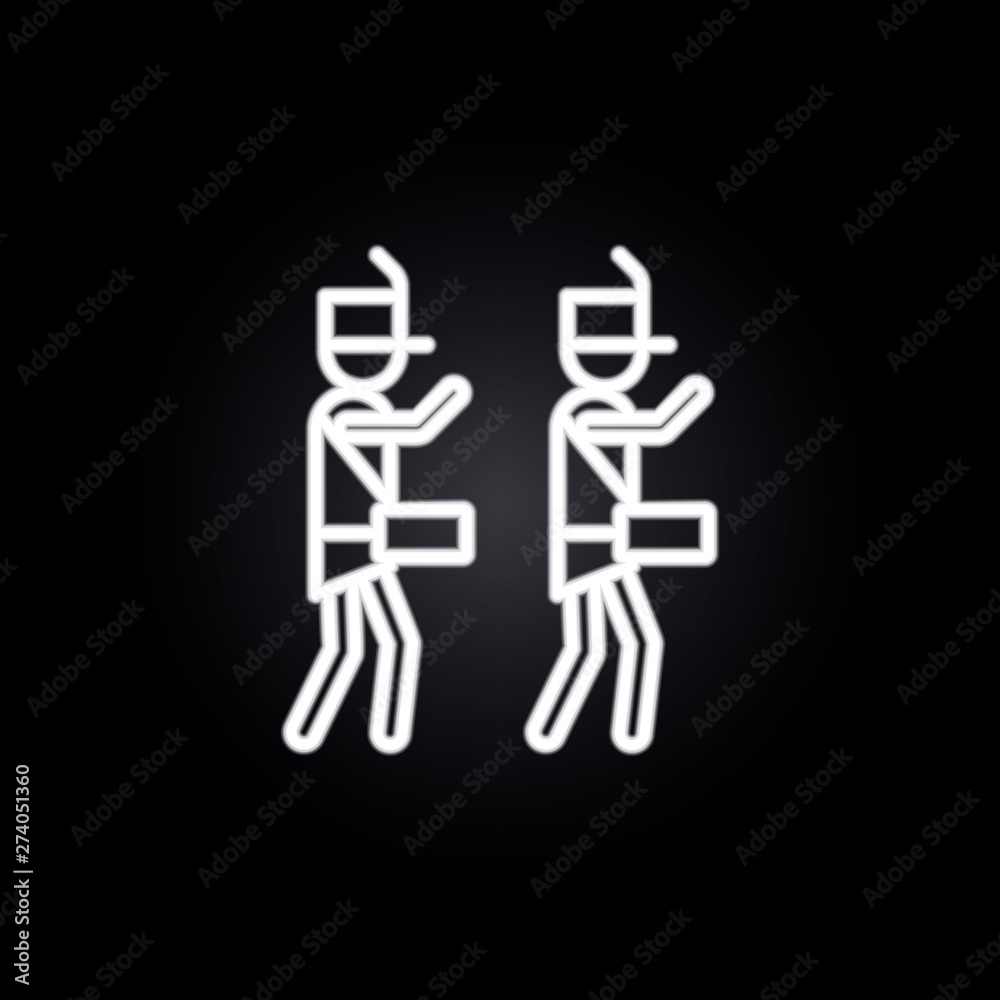 marching band, drums neon icon. Elements of carnival and amusement set. Simple icon for websites, web design, mobile app, info graphics marching band, drums neon icon. Elements of carnival and amusement set. Simple icon for websites, web design, mobile app, info graphics