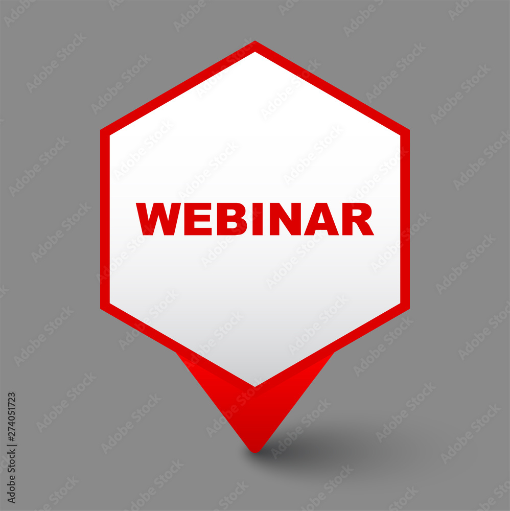 red vector banner webinar red vector banner webinar