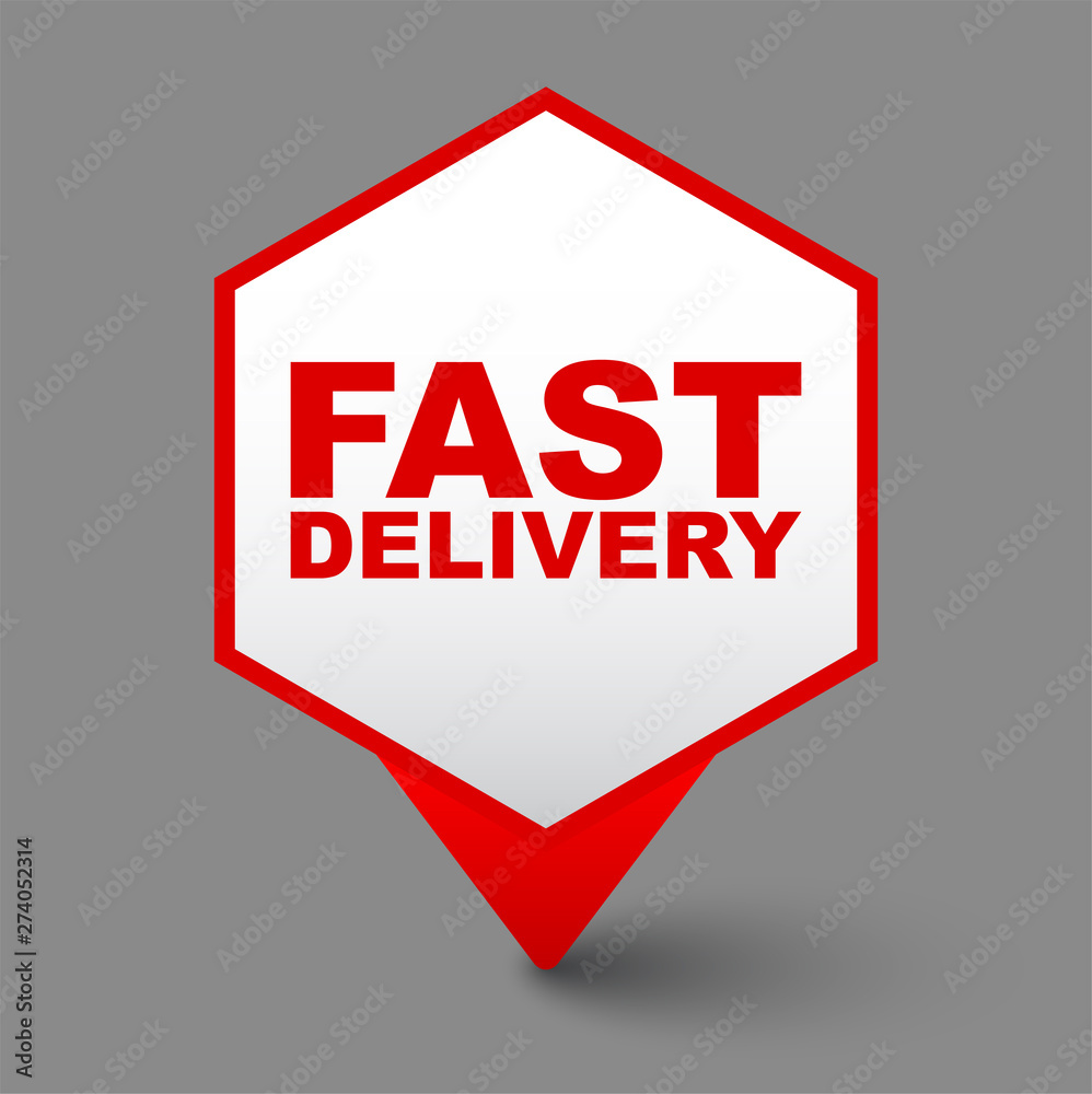 red vector banner fast delivery red vector banner fast delivery
