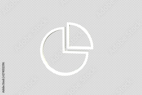 3D illustration of Segmentation, light color with transparent background.