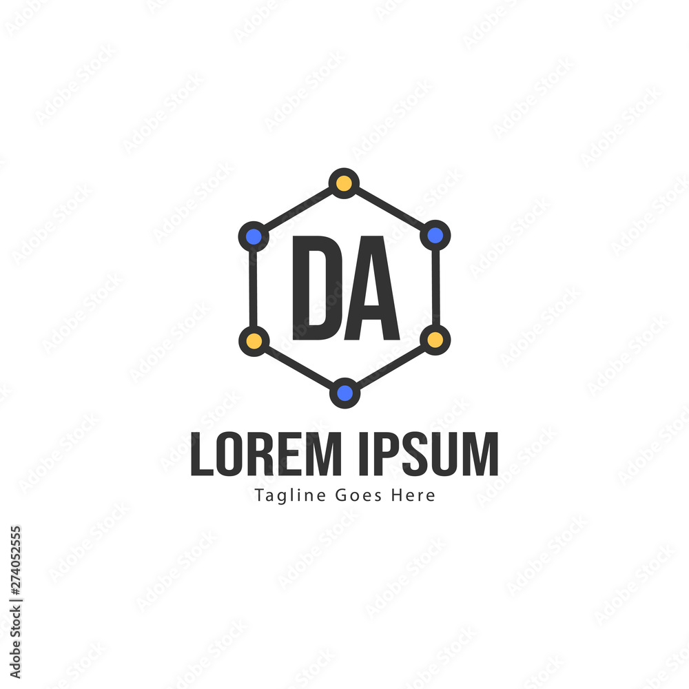 DA Letter Logo Design. Creative Modern DA Letters Icon Illustration DA Letter Logo Design. Creative Modern DA Letters Icon Illustration
