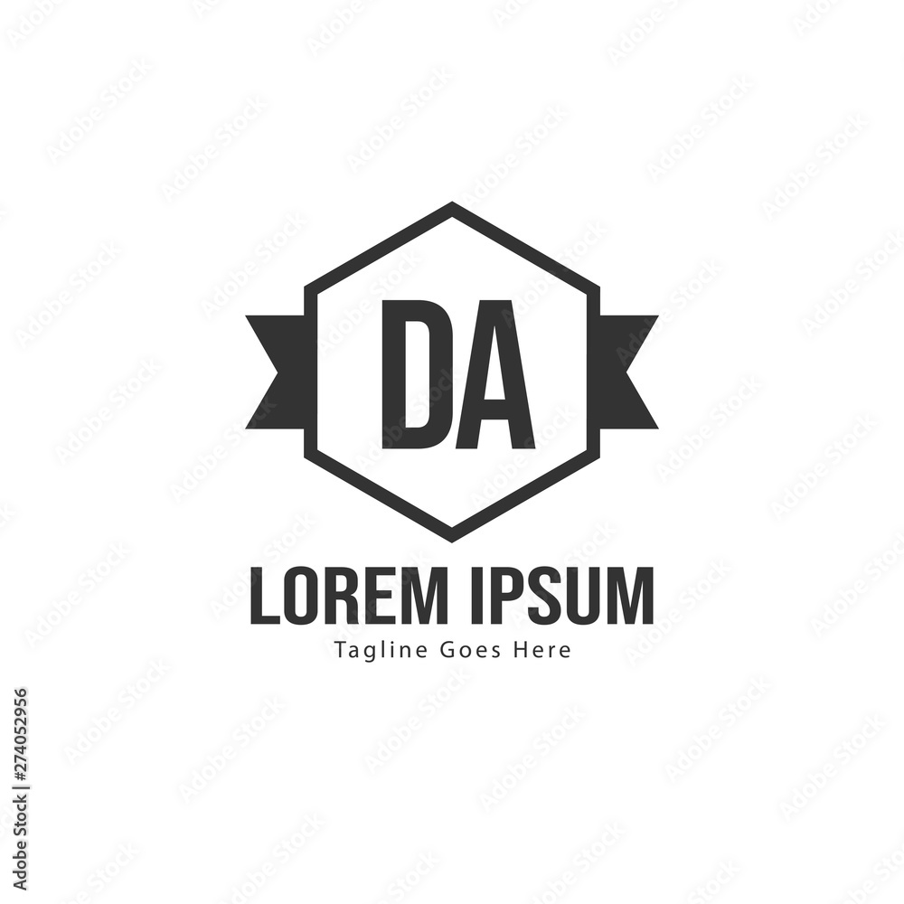 DA Letter Logo Design. Creative Modern DA Letters Icon Illustration DA Letter Logo Design. Creative Modern DA Letters Icon Illustration