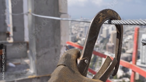Konstfotografi Construction site lifeline