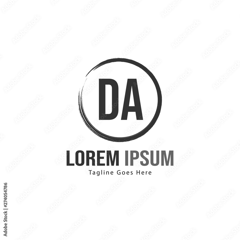 DA Letter Logo Design. Creative Modern DA Letters Icon Illustration DA Letter Logo Design. Creative Modern DA Letters Icon Illustration