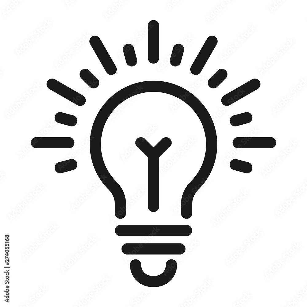 light bulb - minimal line web icon. simple vector illustration. concept for infographic, website or app. light bulb - minimal line web icon. simple vector illustration. concept for infographic, website or app.