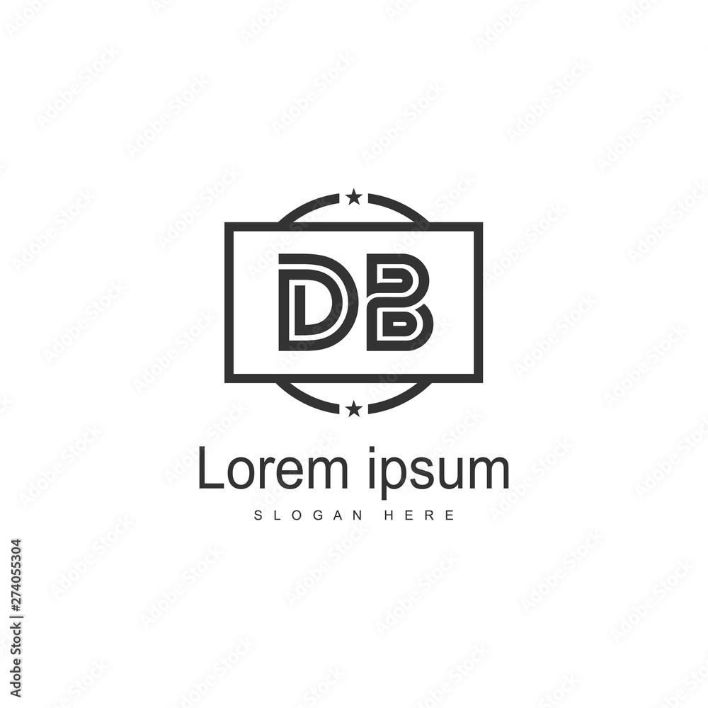 DB Letter Logo Design. Creative Modern DB Letters Icon Illustration DB Letter Logo Design. Creative Modern DB Letters Icon Illustration
