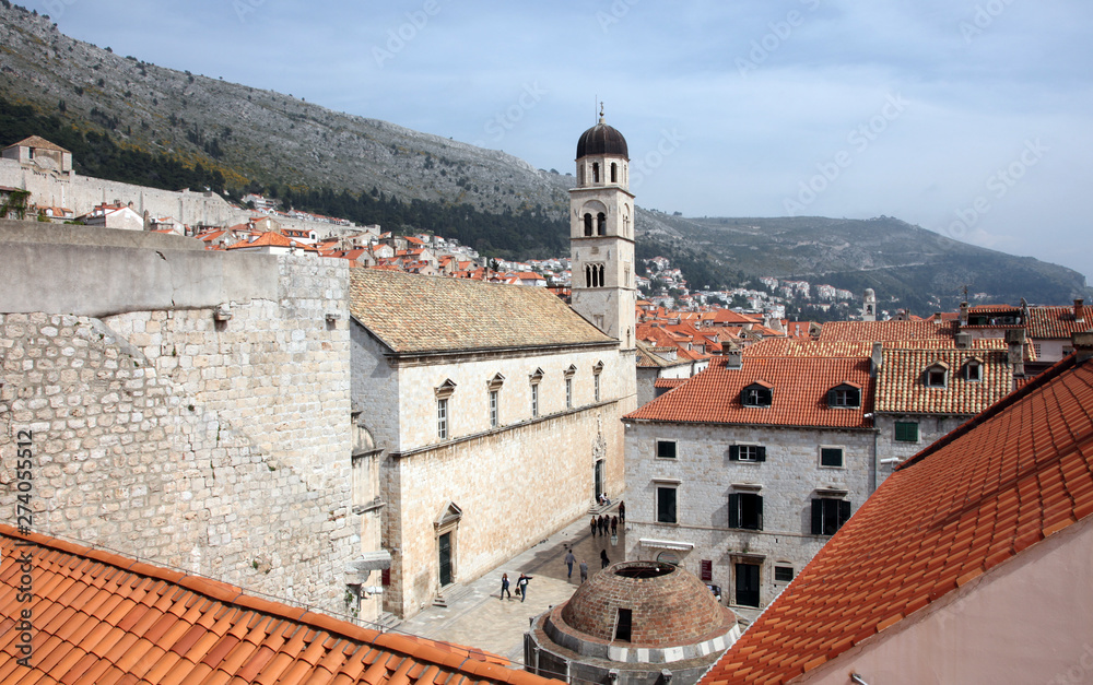Dubrovnik, Franciscan Monastery and Big Onofrio fountain