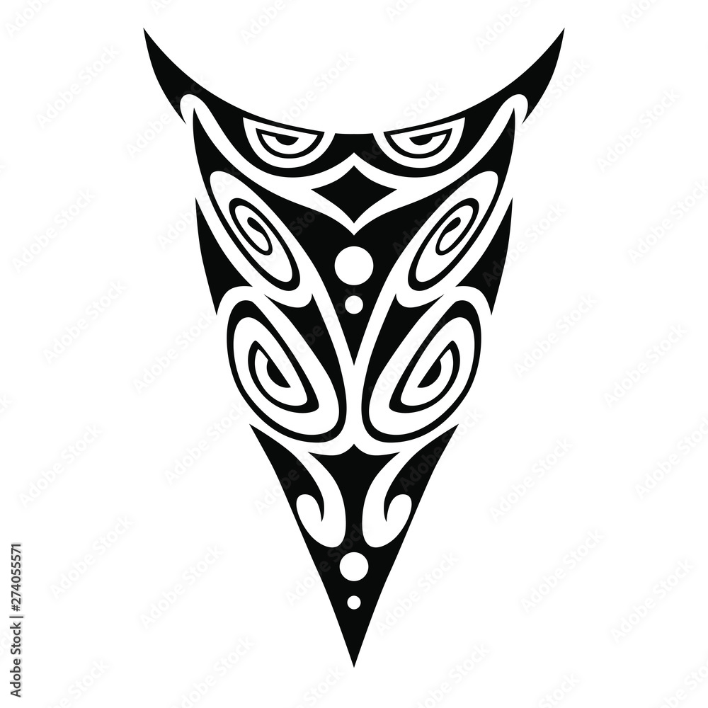 Tattoo ornament maori style for leg or arm, hand, shoulder. Tattoo maori  design. Art tribal tattoo. Vector sketch of a tattoo maori. Stock Vector |  Adobe Stock