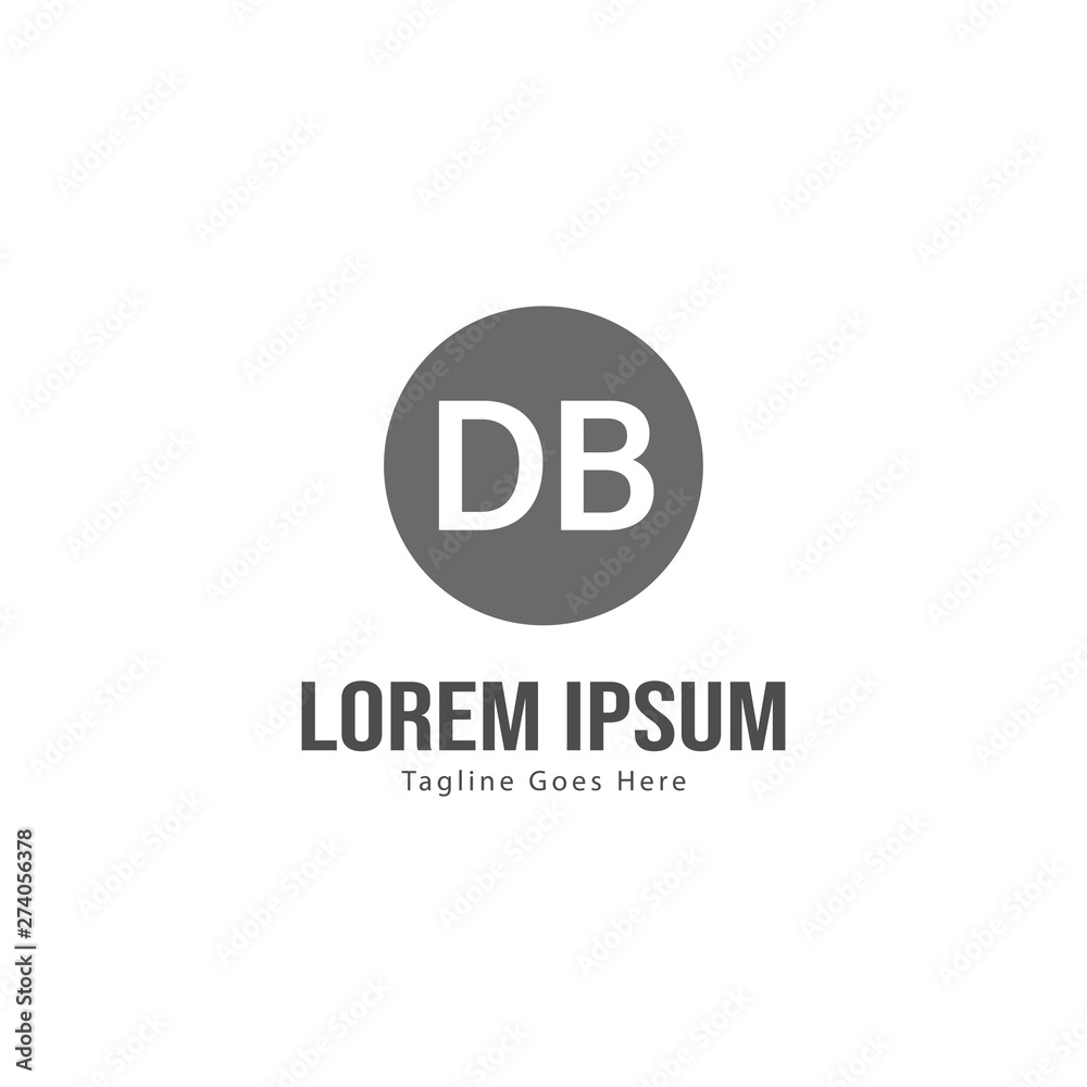 DB Letter Logo Design. Creative Modern DB Letters Icon Illustration DB Letter Logo Design. Creative Modern DB Letters Icon Illustration