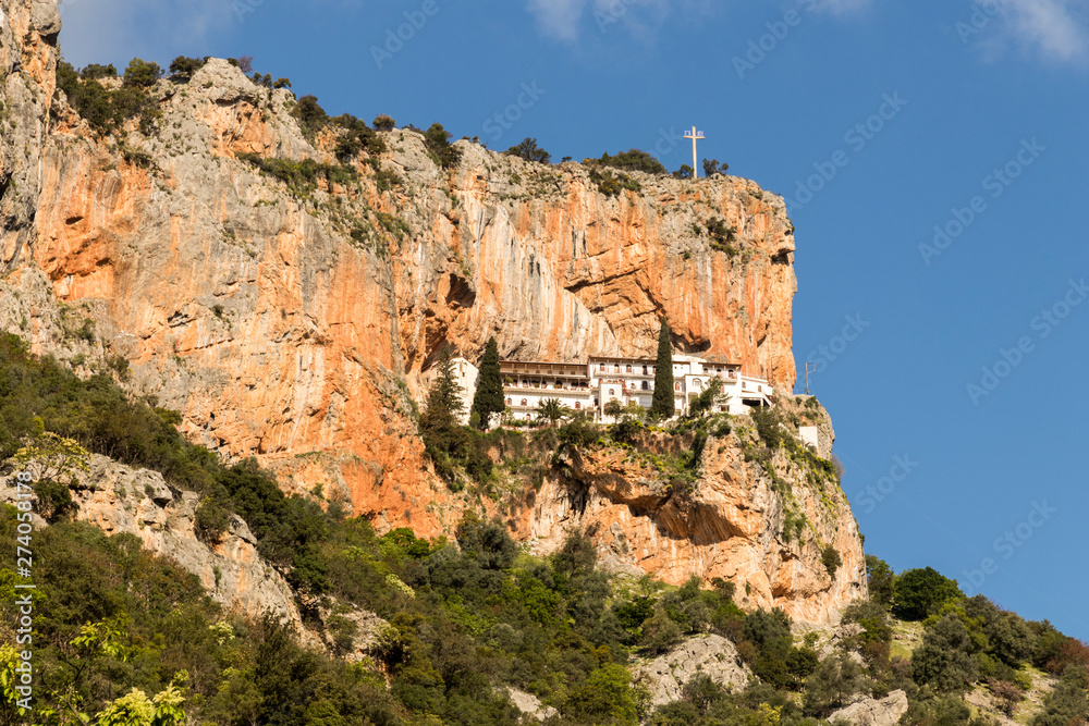 Kosmas, Greece. The Monastery of Panagia Elona in the Parnon Mountains in Kynouria