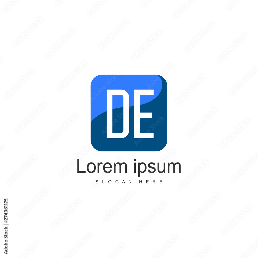 DE Letter Logo Design. Creative Modern DE Letters Icon Illustration DE Letter Logo Design. Creative Modern DE Letters Icon Illustration
