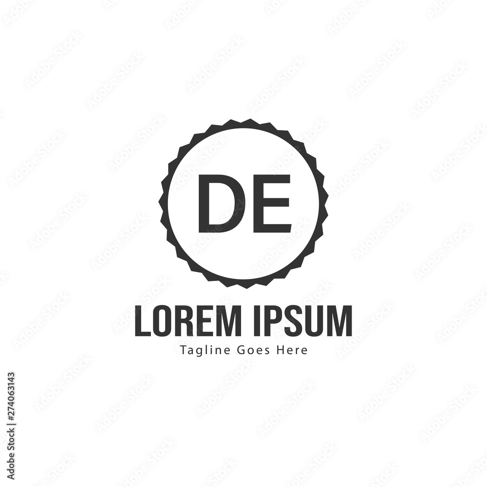 DE Letter Logo Design. Creative Modern DE Letters Icon Illustration DE Letter Logo Design. Creative Modern DE Letters Icon Illustration
