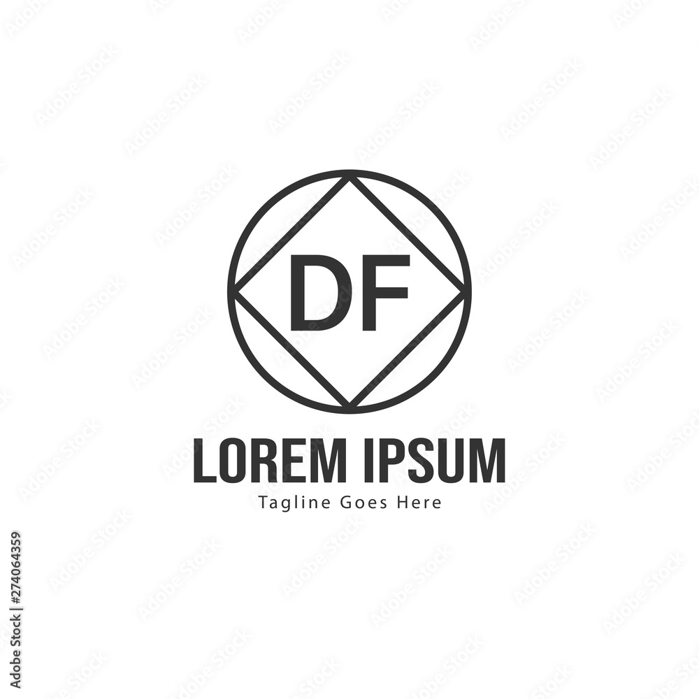 DF Letter Logo Design. Creative Modern DF Letters Icon Illustration DF Letter Logo Design. Creative Modern DF Letters Icon Illustration