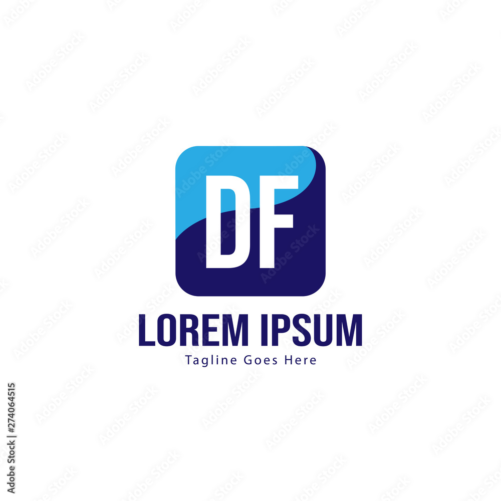 DF Letter Logo Design. Creative Modern DF Letters Icon Illustration DF Letter Logo Design. Creative Modern DF Letters Icon Illustration