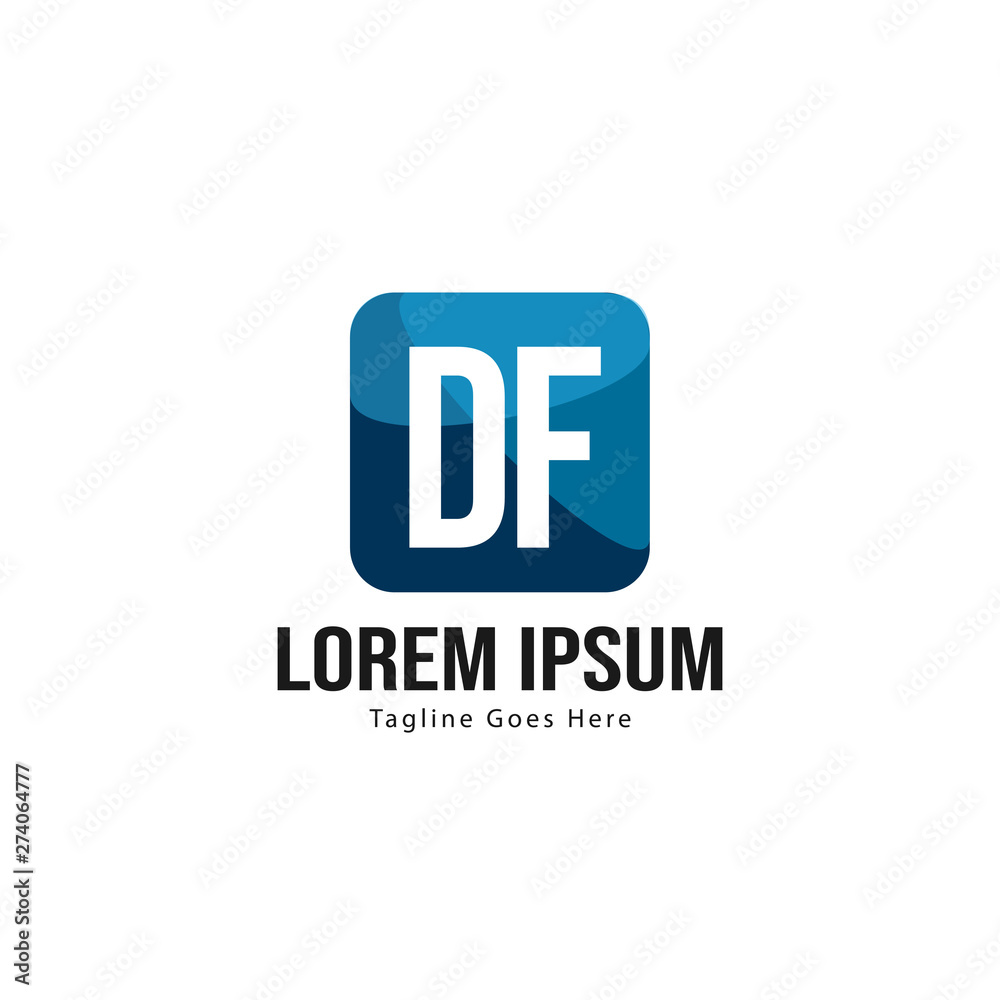 DF Letter Logo Design. Creative Modern DF Letters Icon Illustration DF Letter Logo Design. Creative Modern DF Letters Icon Illustration