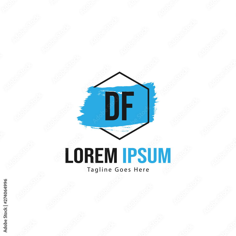 DF Letter Logo Design. Creative Modern DF Letters Icon Illustration DF Letter Logo Design. Creative Modern DF Letters Icon Illustration