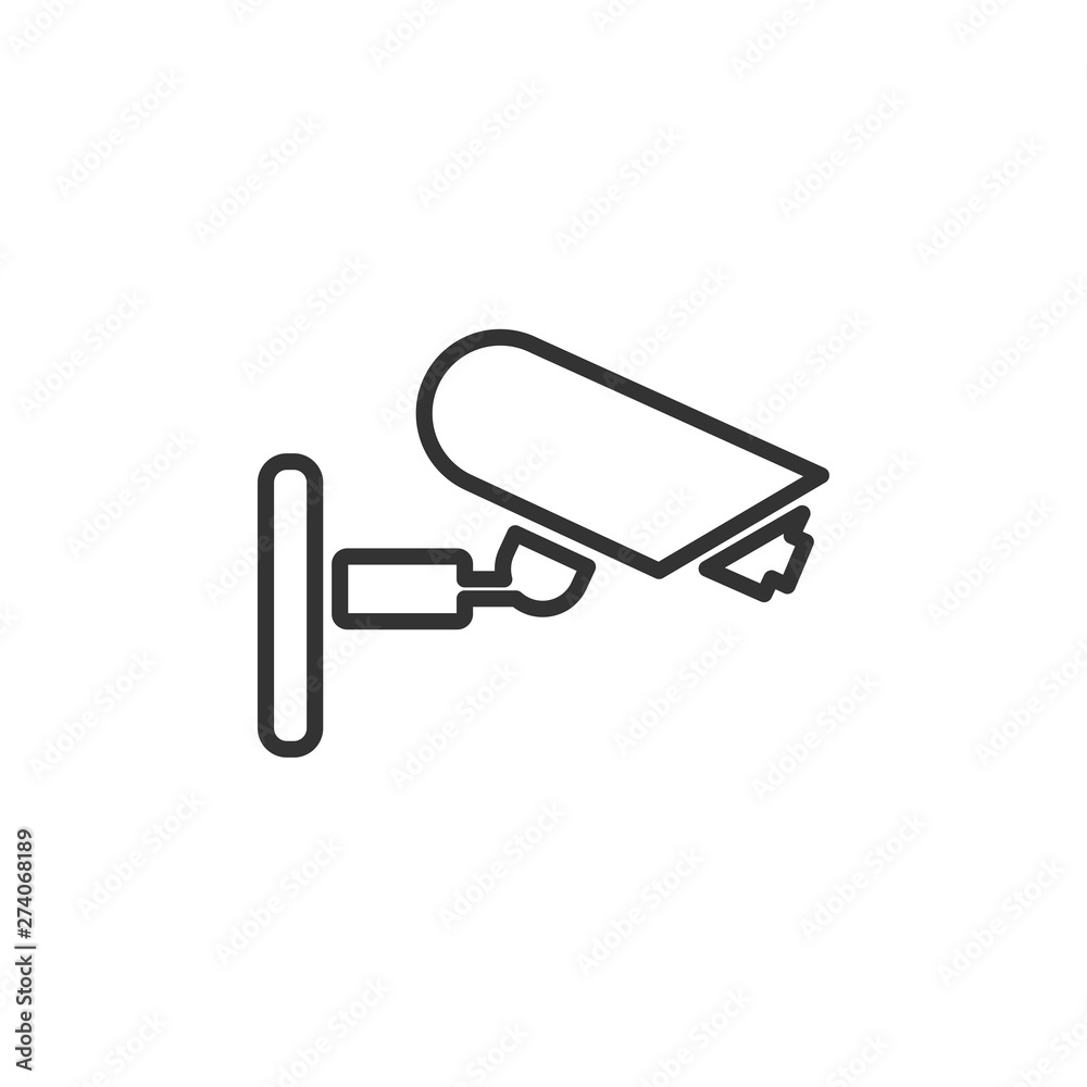 Fixed CCTV, Security Camera icon template black color editable. Security Camera symbol Flat vector sign isolated on white background. Simple vector illustration for graphic and web design. Fixed CCTV, Security Camera icon template black color editable. Security Camera symbol Flat vector sign isolated on white background. Simple vector illustration for graphic and web design.