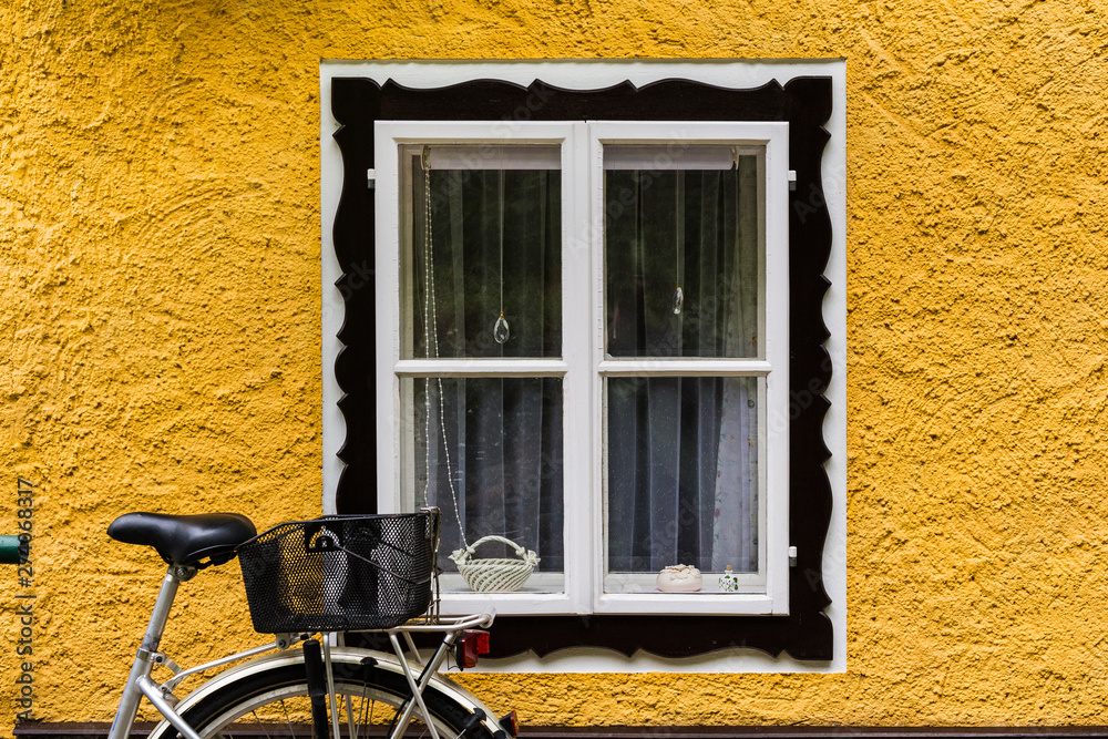Bike at home in the Austrian city of Hallstatt