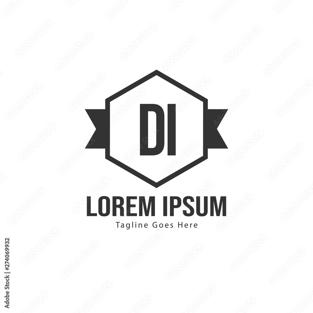 DI Letter Logo Design. Creative Modern DI Letters Icon Illustration DI Letter Logo Design. Creative Modern DI Letters Icon Illustration