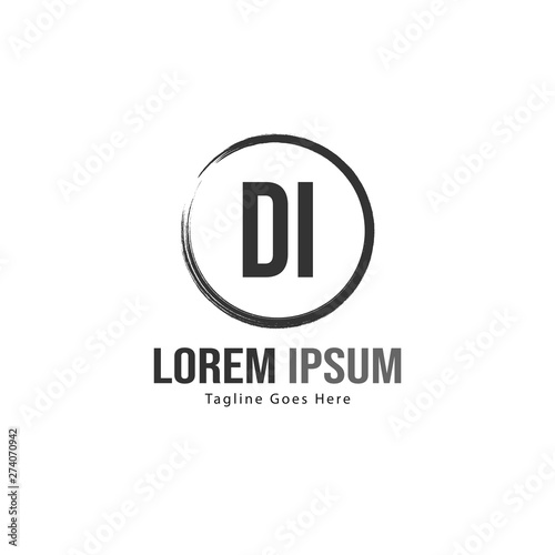 DI Letter Logo Design. Creative Modern DI Letters Icon Illustration