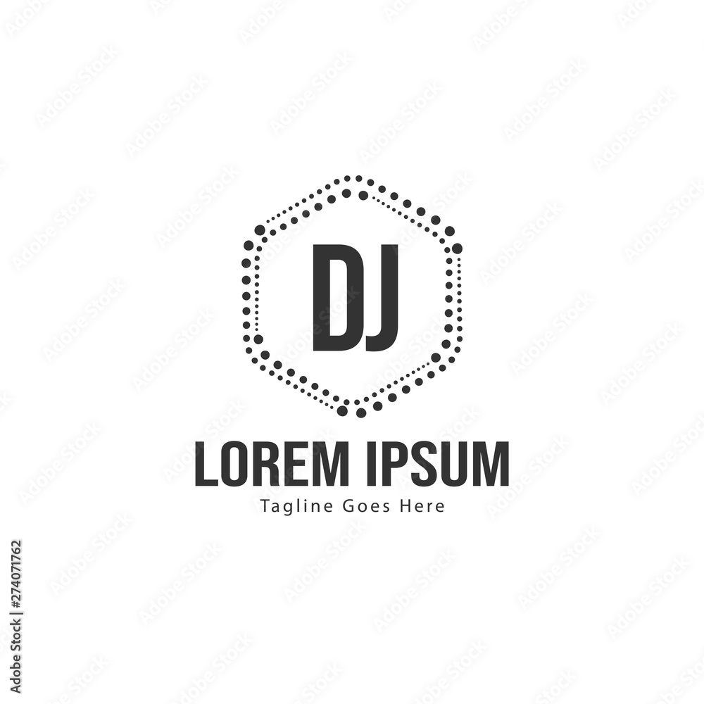 DJ Letter Logo Design. Creative Modern DJ Letters Icon Illustration DJ Letter Logo Design. Creative Modern DJ Letters Icon Illustration