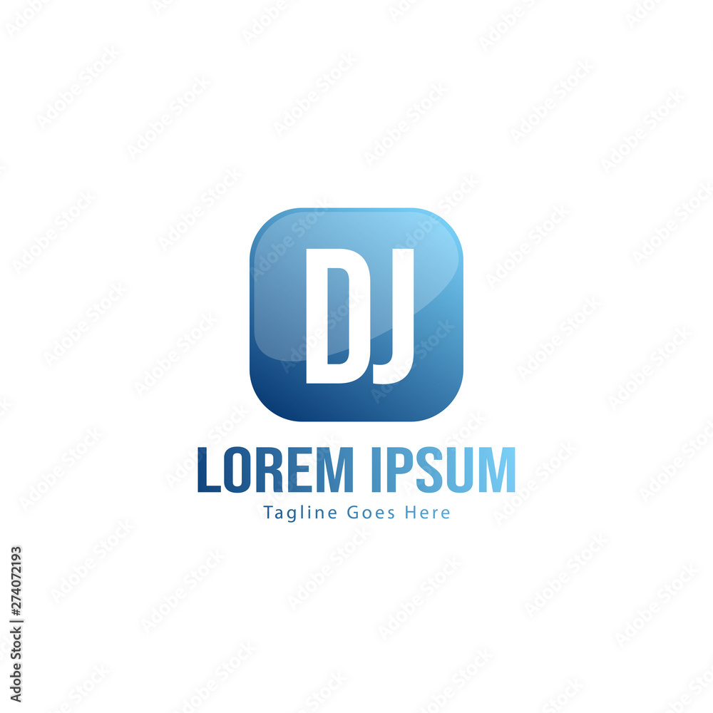 DJ Letter Logo Design. Creative Modern DJ Letters Icon Illustration DJ Letter Logo Design. Creative Modern DJ Letters Icon Illustration