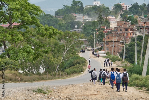 Children Walking Home From School