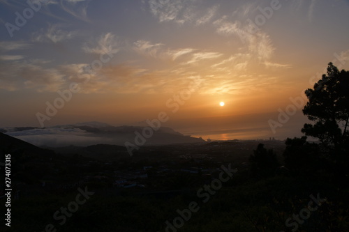 sunrise in Tenerife east mountains