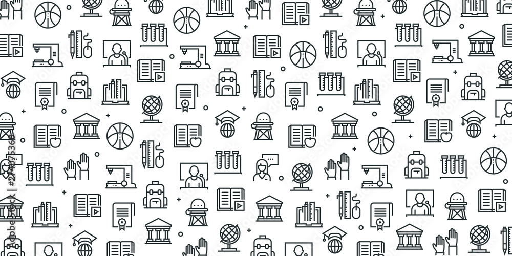 EDUCATION SEAMLESS PATTERN