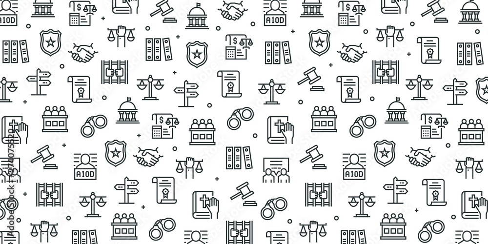 CRIME AND LAW SEAMLESS PATTERN CRIME AND LAW SEAMLESS PATTERN