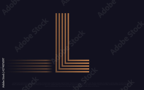 Black premium background with luxury dark X letters and golden lines. Rich background for poster premium design. - Vector