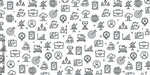 BUSINESS AND ADMINISTRATION SEAMLESS PATTERN