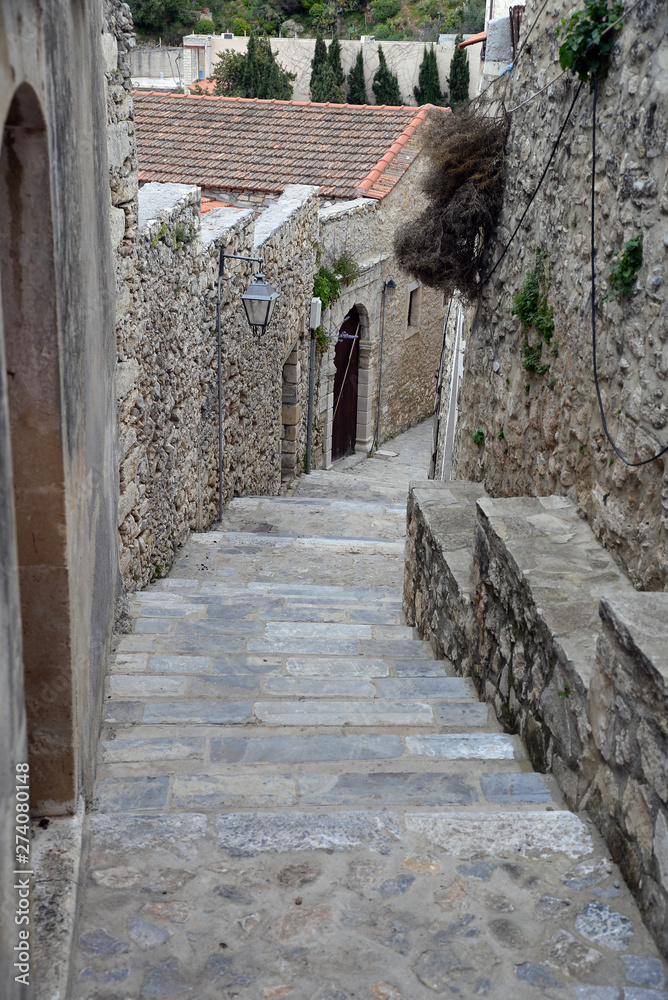 Treppe in Prasies auf Kreta