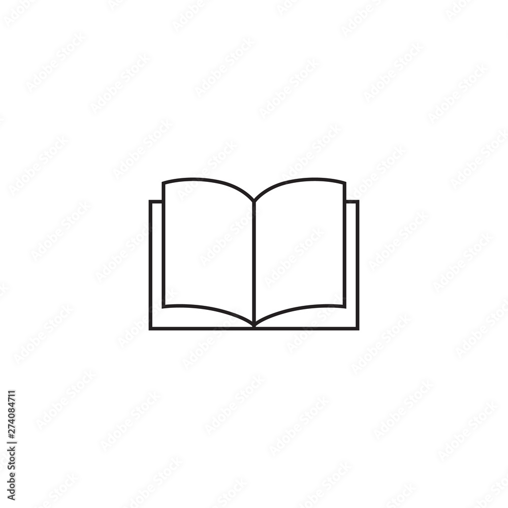 Book icon isolated on white background. Vector Book icon isolated on white background. Vector