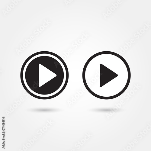 Free Download Play icons, buttons, black symbol - GFXLoad